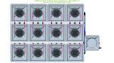 ALIEN Hydroponics AERO 12 Pot 3 Row 30L Compact Header Kit