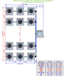 ALIEN Hydroponics AERO 12 Pot 4 Row 15L Compact Header Kit