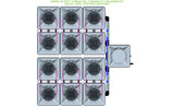 ALIEN Hydroponics AERO 12 Pot 4 Row 15L Compact Header Kit
