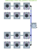 ALIEN Hydroponics AERO 12 Pot 4 Row 30L Compact Header Kit