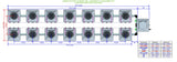 ALIEN Hydroponics AERO 14 Pot 2 Row 15L Compact Header Kit