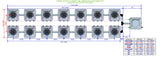 ALIEN Hydroponics AERO 14 Pot 2 Row 15L Remote Header Kit
