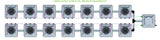 ALIEN Hydroponics AERO 14 Pot 2 Row 15L Remote Header Kit