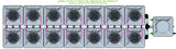 ALIEN Hydroponics AERO 14 Pot 2 Row 15L Remote Header Kit