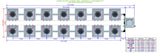ALIEN Hydroponics AERO 14 Pot 2 Row 30L Compact Header Kit