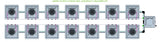 ALIEN Hydroponics AERO 14 Pot 2 Row 30L Compact Header Kit