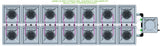 ALIEN Hydroponics AERO 14 Pot 2 Row 30L Compact Header Kit