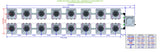 ALIEN Hydroponics AERO 16 Pot 2 Row 15L Compact Header Kit