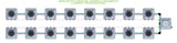 ALIEN Hydroponics AERO 16 Pot 2 Row 15L Compact Header Kit