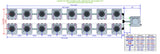 ALIEN Hydroponics AERO 16 Pot 2 Row 15L Remote Header Kit