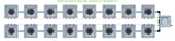 ALIEN Hydroponics AERO 16 Pot 2 Row 30L Compact Header Kit