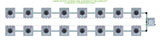ALIEN Hydroponics AERO 16 Pot 2 Row 30L Compact Header Kit