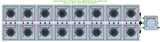 ALIEN Hydroponics AERO 16 Pot 2 Row 30L Remote Header Kit