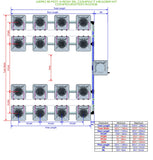 ALIEN Hydroponics AERO 16 Pot 4 Row 15L Compact Header Kit