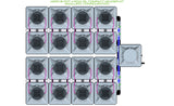 ALIEN Hydroponics AERO 16 Pot 4 Row 15L Compact Header Kit