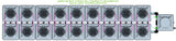 ALIEN Hydroponics AERO 18 Pot 2 Row 15L Compact Header Kit