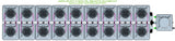 ALIEN Hydroponics AERO 18 Pot 2 Row 15L Remote Header Kit