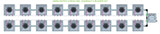 ALIEN Hydroponics AERO 18 Pot 2 Row 30L Compact Header Kit