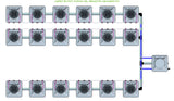 ALIEN Hydroponics AERO 18 Pot 3 Row 15L Remote Header Kit