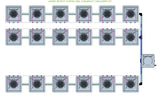 ALIEN Hydroponics AERO 18 Pot 3 Row 30L Compact Header Kit