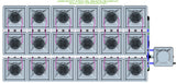 ALIEN Hydroponics AERO 18 Pot 3 Row 30L Remote Header Kit