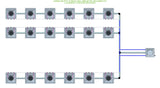 ALIEN Hydroponics AERO 18 Pot 3 Row 30L Remote Header Kit