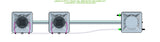 ALIEN Hydroponics AERO 2 Pot 1 Row 15L Remote Header Kit