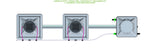 ALIEN Hydroponics AERO 2 Pot 1 Row 30L Compact Header Kit