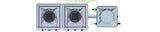 ALIEN Hydroponics AERO 2 Pot 1 Row 30L Remote Header Kit