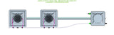 ALIEN Hydroponics AERO 2 Pot 1 Row 30L Remote Header Kit