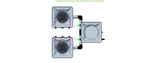 ALIEN Hydroponics AERO 2 Pot 2 Row 15L Compact Header Kit