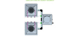 ALIEN Hydroponics AERO 2 Pot 2 Row 30L Compact Header Kit
