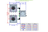 ALIEN Hydroponics AERO 2 Pot 2 Row 30L Compact Header Kit