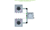 ALIEN Hydroponics AERO 2 Pot 2 Row 30L Compact Header Kit