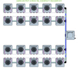 ALIEN Hydroponics AERO 20 Pot 4 Row 15L Compact Header Kit