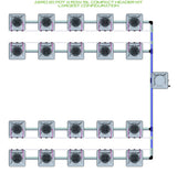 ALIEN Hydroponics AERO 20 Pot 4 Row 15L Compact Header Kit