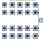 ALIEN Hydroponics AERO 20 Pot 4 Row 30L Compact Header Kit