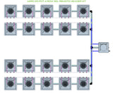 ALIEN Hydroponics AERO 20 Pot 4 Row 30L Remote Header Kit
