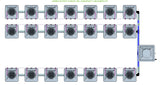 ALIEN Hydroponics AERO 21 Pot 3 Row 15L Compact Header Kit