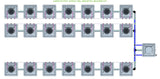 ALIEN Hydroponics AERO 21 Pot 3 Row 30L Remote Header Kit