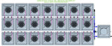 ALIEN Hydroponics AERO 21 Pot 3 Row 30L Remote Header Kit