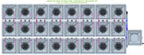 ALIEN Hydroponics AERO 24 Pot 3 Row 30L Compact Header Kit