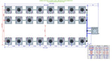 ALIEN Hydroponics AERO 24 Pot 3 Row 30L Remote Header Kit