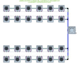 ALIEN Hydroponics AERO 24 Pot 4 Row 15L Compact Header Kit