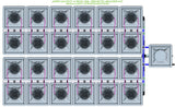 ALIEN Hydroponics AERO 24 Pot 4 Row 30L Remote Header Kit