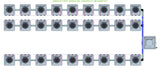ALIEN Hydroponics AERO 27 Pot 3 Row 15L Compact Header Kit