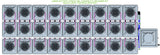 ALIEN Hydroponics AERO 27 Pot 3 Row 15L Compact Header Kit