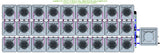 ALIEN Hydroponics AERO 27 Pot 3 Row 15L Remote Header Kit
