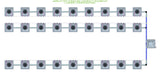 ALIEN Hydroponics AERO 27 Pot 3 Row 30L Compact Header Kit