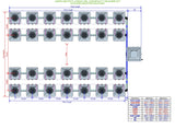 ALIEN Hydroponics AERO 28 Pot 4 Row 15L Compact Header Kit
